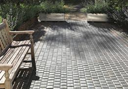 bespoke 3 panel patterned pavers